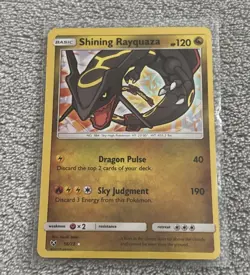 2017 Shining Rayquaza 56/73 Shining Legends Pokemon Card - Image 1