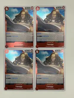 4x OP09-013 Yasopp R Playset - One Piece Card Game TCG - English - Image 1