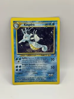 Pokemon TCG Kingdra Unlimited Holo Rare Card Neo Genesis 8/111 - Image 1