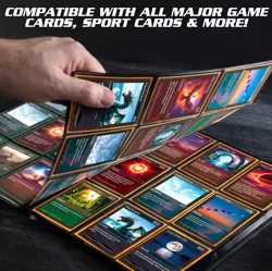 Monster 9 Pocket Trading Card Album -Holofoil Red Binder, Anti-Theft & Anti-D... - Image 5