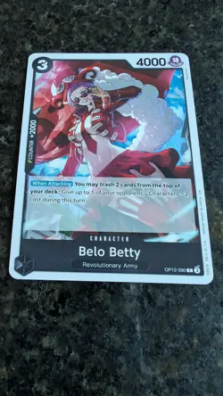 OP12-090 Belo Betty : Common English One Piece TCG Card : OP12: Legacy of the Ma - Image 1
