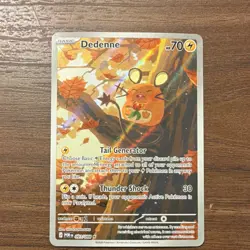 Pokemon TCG Dedenne Holo Rare Lightning Type 70 HP Basic POR Card 093/088 - Image 2