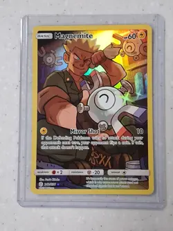 Pokemon TCG Magnemite Holo Secret Rare Card Cosmic Eclipse 242/236 - Image 1