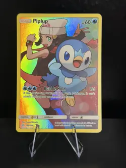 Pokemon TCG Piplup Holo Secret Rare Card Cosmic Eclipse 239/236 NM - Image 1