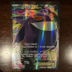 Pokemon Gengar EX Full Art Ultra Rare Holo 114/119 XY-Phantom Forces Card - Image 1