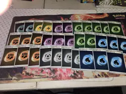 TCG Pokemon SVE 151 Cosmos Holo Energy Card Lot (32 Total Cards) NM. Swirls. - Image 1