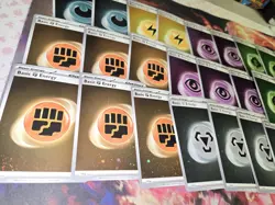 TCG Pokemon SVE 151 Cosmos Holo Energy Card Lot (32 Total Cards) NM. Swirls. - Image 3