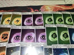TCG Pokemon SVE 151 Cosmos Holo Energy Card Lot (32 Total Cards) NM. Swirls. - Image 5