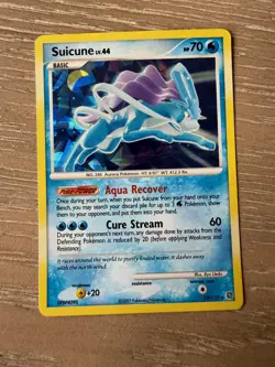 Pokemon Card Suicune Holo Secret Wonders #19 NM - Image 1
