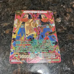 Android 17 & Hell Fighter 17 Synchronized SPR Foil Dragon Ball Super Card | NM - Image 4