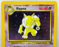 Vintage 1999 Pokemon TCG Hypno 8/62 Fossil Set Unlimited Edition Holo Rare Card - Image 4