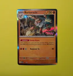 Barbaracle STAFF Perfect Order Card - Pre-Release Black Star Promo MEP 065 - Image 1