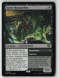 Grave Researcher 85 Rare Secrets of Strixhaven Near Mint - Image 1