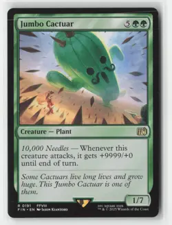 Jumbo Cactuar 191 Rare FINAL FANTASY Magic: The Gathering Near Mint - Image 1
