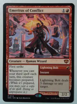 Emeritus of Conflict *Mythic Rare* Magic MtG x1 Secrets of Strixhaven - Image 1