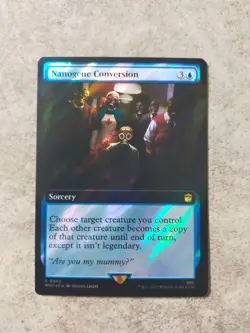 MTG Magic the Gathering - Nanogene Conversion Borderless Surge Foil - Doctor Who - Image 1