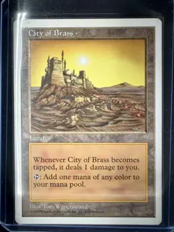 City of Brass Magic: The Gathering Land MTG Rare Modern Vintage - Image 1