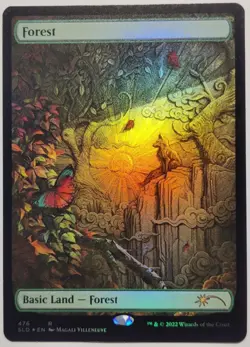 MTG Secret Lair Forest (476) -SLD Magali Villeneuve NM [UPick Foil/Reg] -April - Image 3