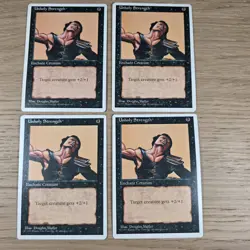 MTG Unholy Strength 4th Edition (BB)/Black/C - Playset - Image 1