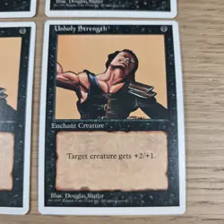 MTG Unholy Strength 4th Edition (BB)/Black/C - Playset - Image 3