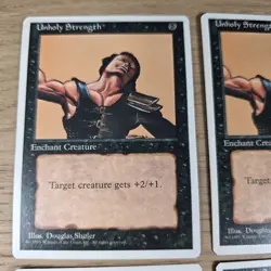 MTG Unholy Strength 4th Edition (BB)/Black/C - Playset - Image 4