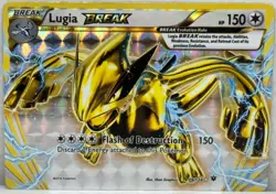 2016 Pokemon Card TCG Lugia BREAK 79/124 Ultra Rare Holo Fates Collide USED - Image 1