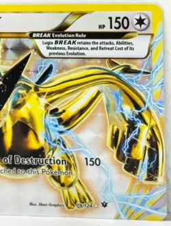 2016 Pokemon Card TCG Lugia BREAK 79/124 Ultra Rare Holo Fates Collide USED - Image 3