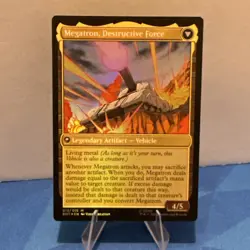 FOIL Megatron, Tyrant Universes Beyond Transformers MTG Magic BOT - Image 2