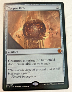 Torpor Orb BIG #0027 MTG The Big Score Near Mint Artifact - Image 1