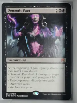 Demonic Pact LP Light Play Magic Origins MTG [12156] - Image 1