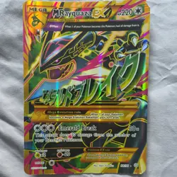 Pokemon TCG M Rayquaza EX (98/98) Mega 220 HP JUMBO full art holo card - Image 1