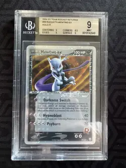 Rocket's Mewtwo EX 2004 Pokemon Team Rocket Returns BGS 9 #99 - Image 3