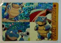 BLASTOISEROCKS Pocket Monsters Pokemon Japanese Anime Vending Prism Sticker Rare - Image 1