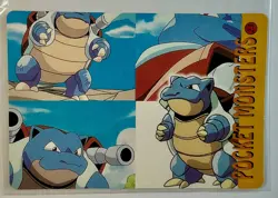 BLASTOISEROCKS Pocket Monsters Pokemon Japanese Anime Vending Prism Sticker Rare - Image 2