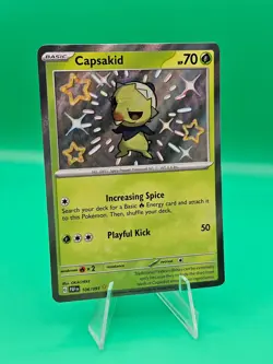 Pokemon Scarlet & Violet Paldean Fates 106/091 Capsakid Shiny Ultra Rare NM/M - Image 1