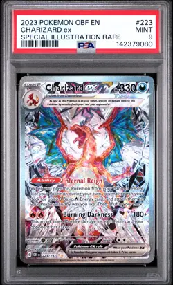 2023 Pokemon OBF En Charizard Ex Special Illustration Rare #223 PSA 9 - Image 1