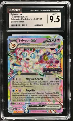 Pokemon GRADED Sylveon ex 041/131 Prismatic Evolutions 9.5 CGC ENGLISH - Image 1