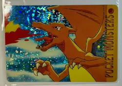 CHARIZARD Pocket Monsters Pokemon Japanese Anime Vending Prism Sticker NM Foil - Image 1