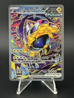 Pokemon TCG Iron Hands Ex 154/131 SIR Prismatic Evolutions Near Mint - Image 1