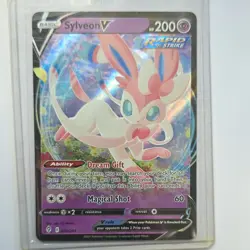 Pokemon Sylveon V Evolving Skies Rapid Strike Ultra Rare Holo 074/203 200 HP - Image 1