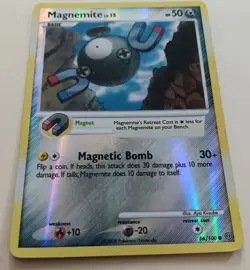 Pokemon - Magnemite 66/100 - DP Stormfront - Reverse HOLO - Vintage 2008 - MP - Image 2