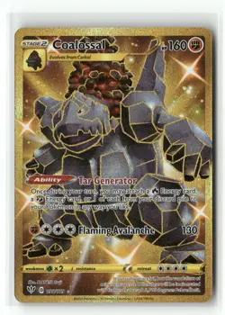 Coalossal 198/189 Secret Rare Darkness Ablaze Pokemon Holo Near Mint - Image 1