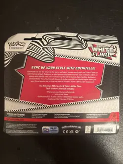 Pokemon TCG Scarlet & Violet White Flare 3Pk Blister Tech Sticker Collection New - Image 2