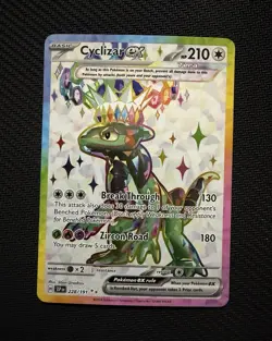 Pokemon Cyclizar ex 228/191 Sv08: Surging Sparks Ultra Rare Full Art Holo - Image 1