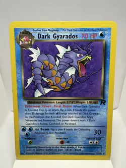 Pokemon Team Rocket Dark Gyarados 25/82 Team Rocket Regular Non-Holo Rare NM - Image 1