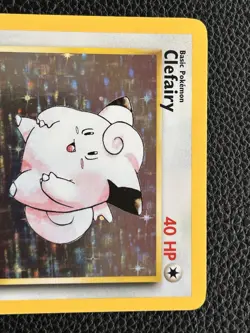 Pokemon Clefairy Base Set Holo Rare 5/102 40 HP English 1999 Wizards Mint - Image 2