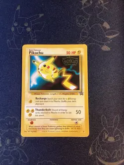 Pokemon TCG Black Star Pikachu Movie Promo Card moderately played MP - Image 1