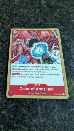 OP12-019 Color of Arms Haki : Common English One Piece TCG Card : OP12: Legacy o - Image 1