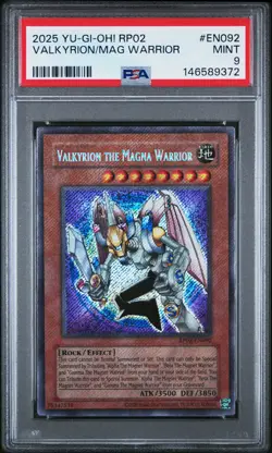 2025 YU-GI-OH! RP02-RETRO PACK 2 #EN092 VALKYRION THE MAGNA WARRIOR PSA 9 - Image 1