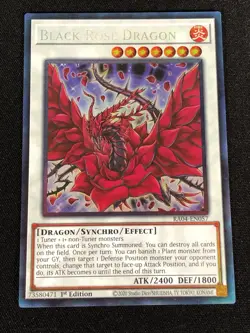Yugioh Black Rose Dragon RA04-EN057 1st Collectors (NM) - Image 1